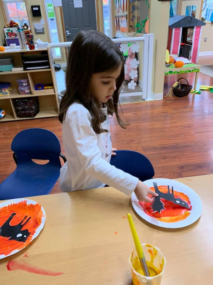 Halloween Paper Plate Silhouette Crafts