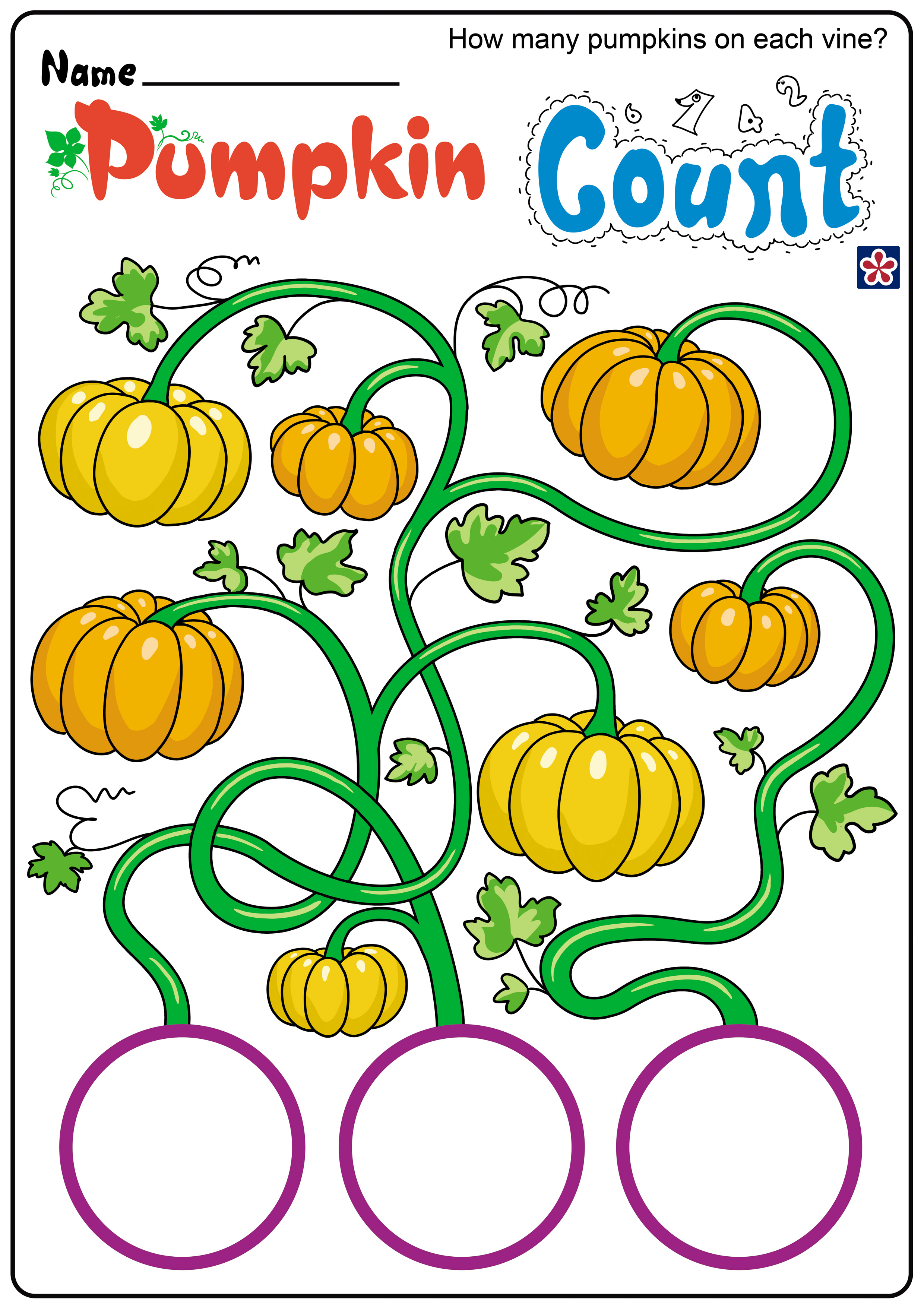 pumpkin kindergarten worksheets