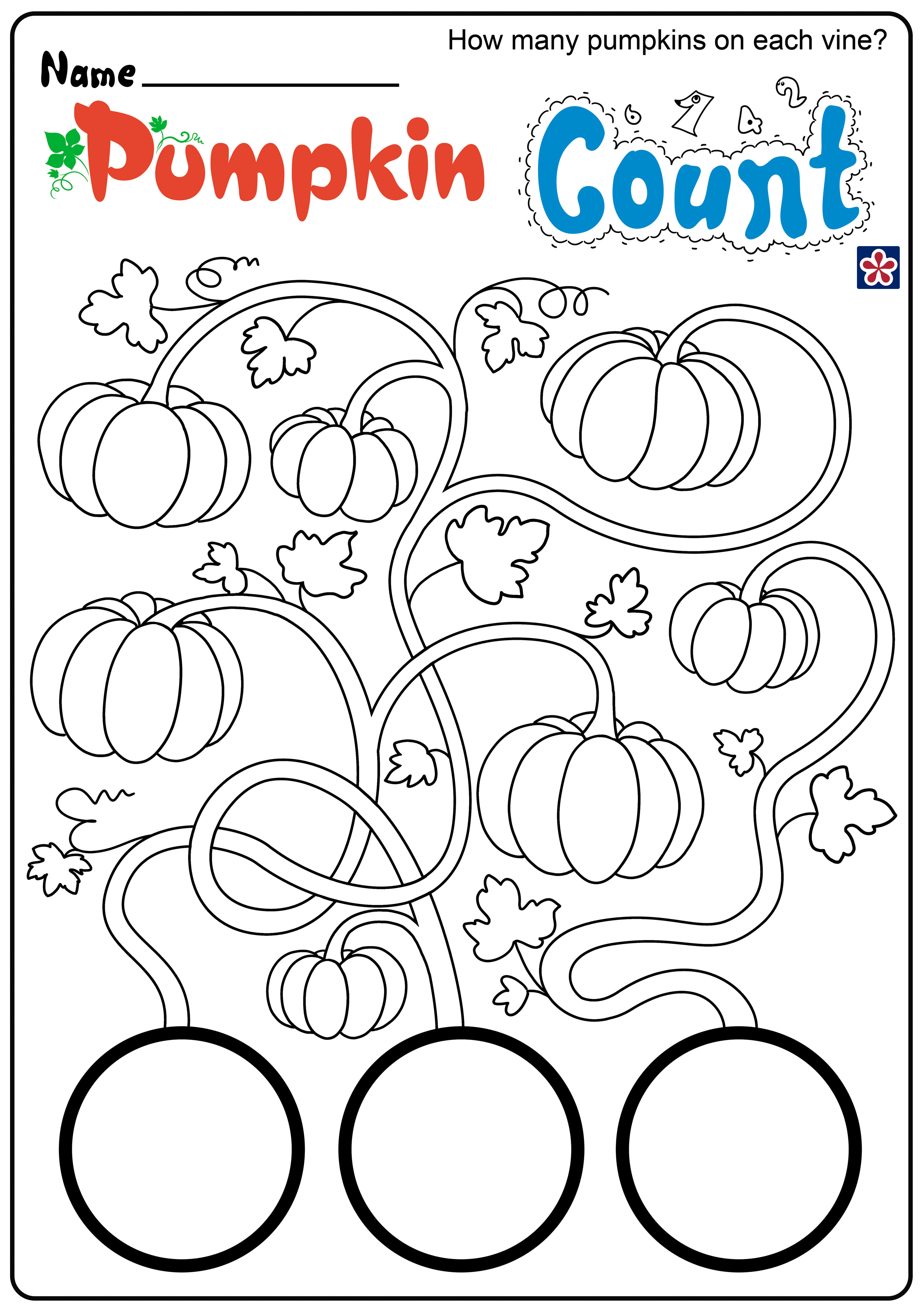 Preschool Free Pumpkin Worksheets Printable