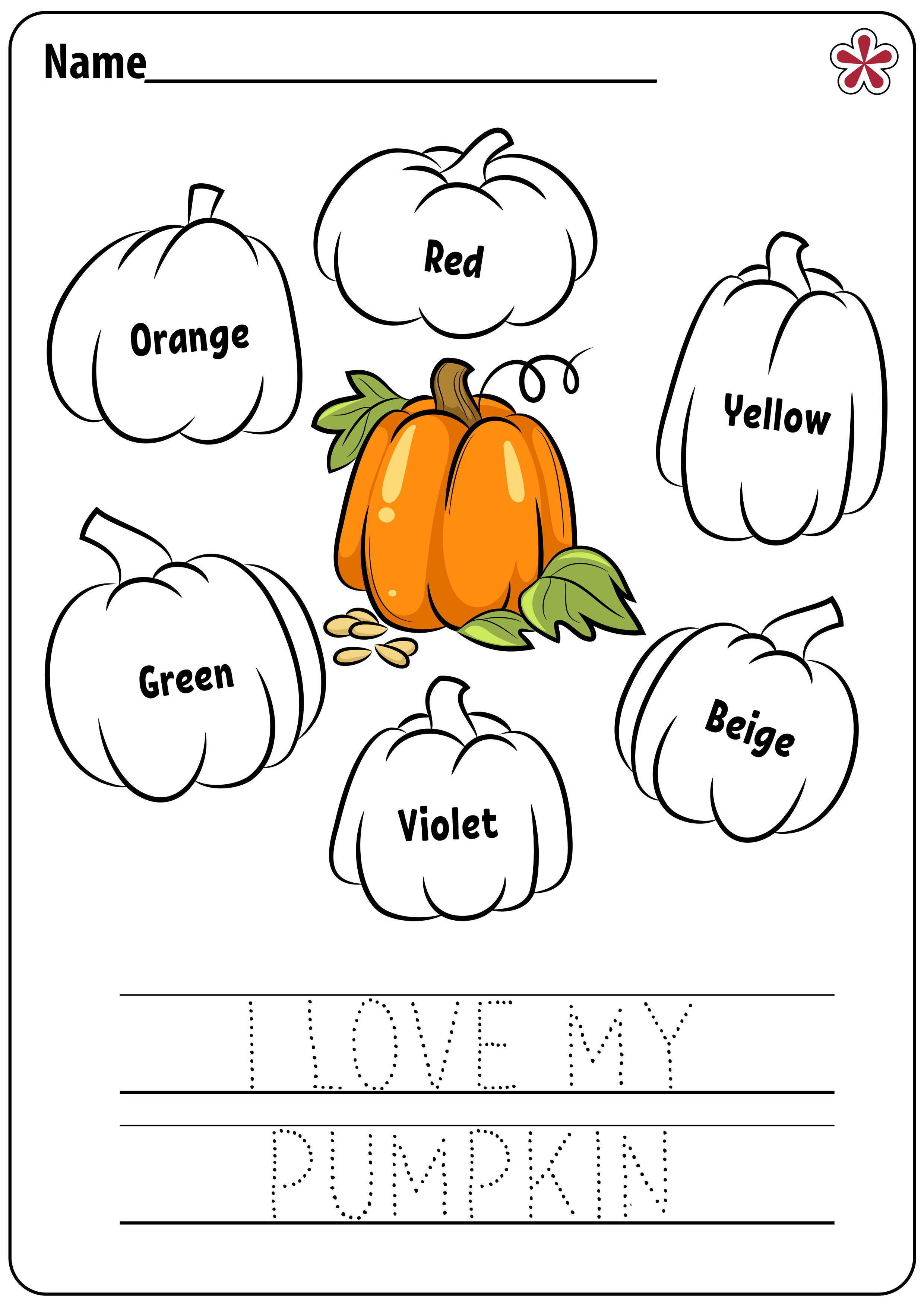 Pumpkin Worksheets For Preschool Free