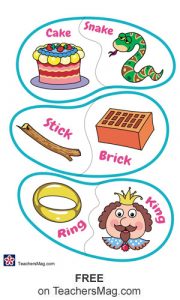 Rhyming Game With Free Printable | TeachersMag.com