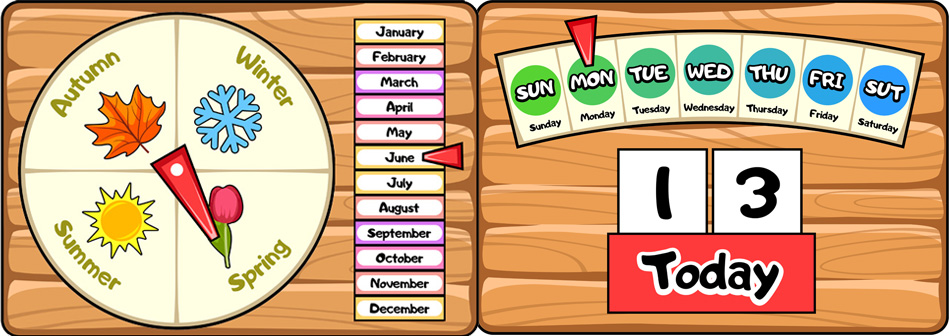 Free Printable and Interactive Preschool Calendar