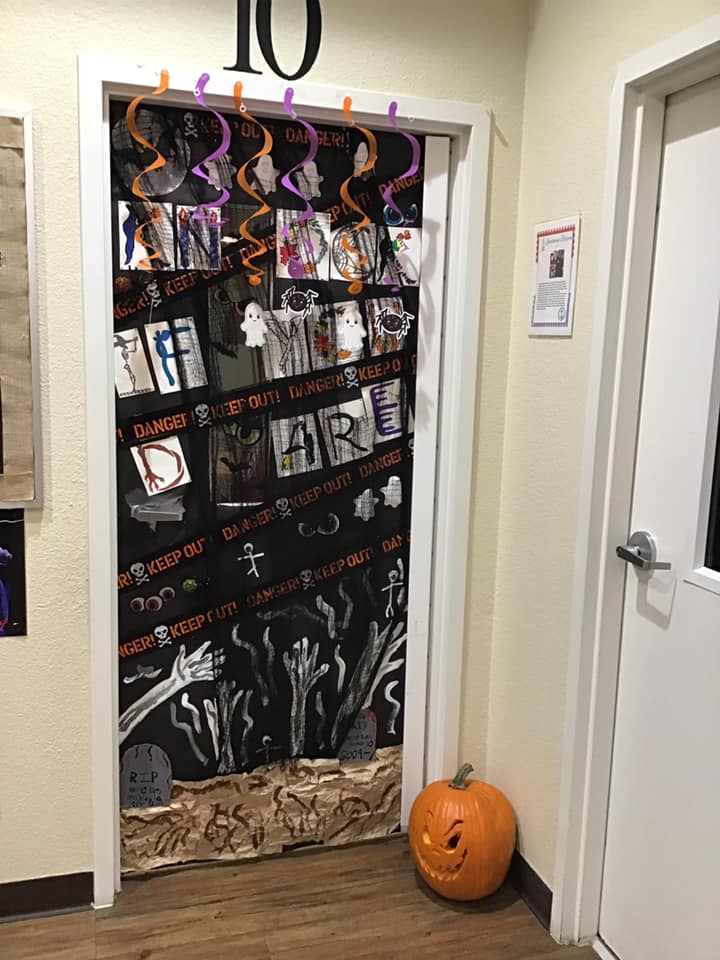 50+ Halloween Classroom Doors that will Win Any Halloween Door