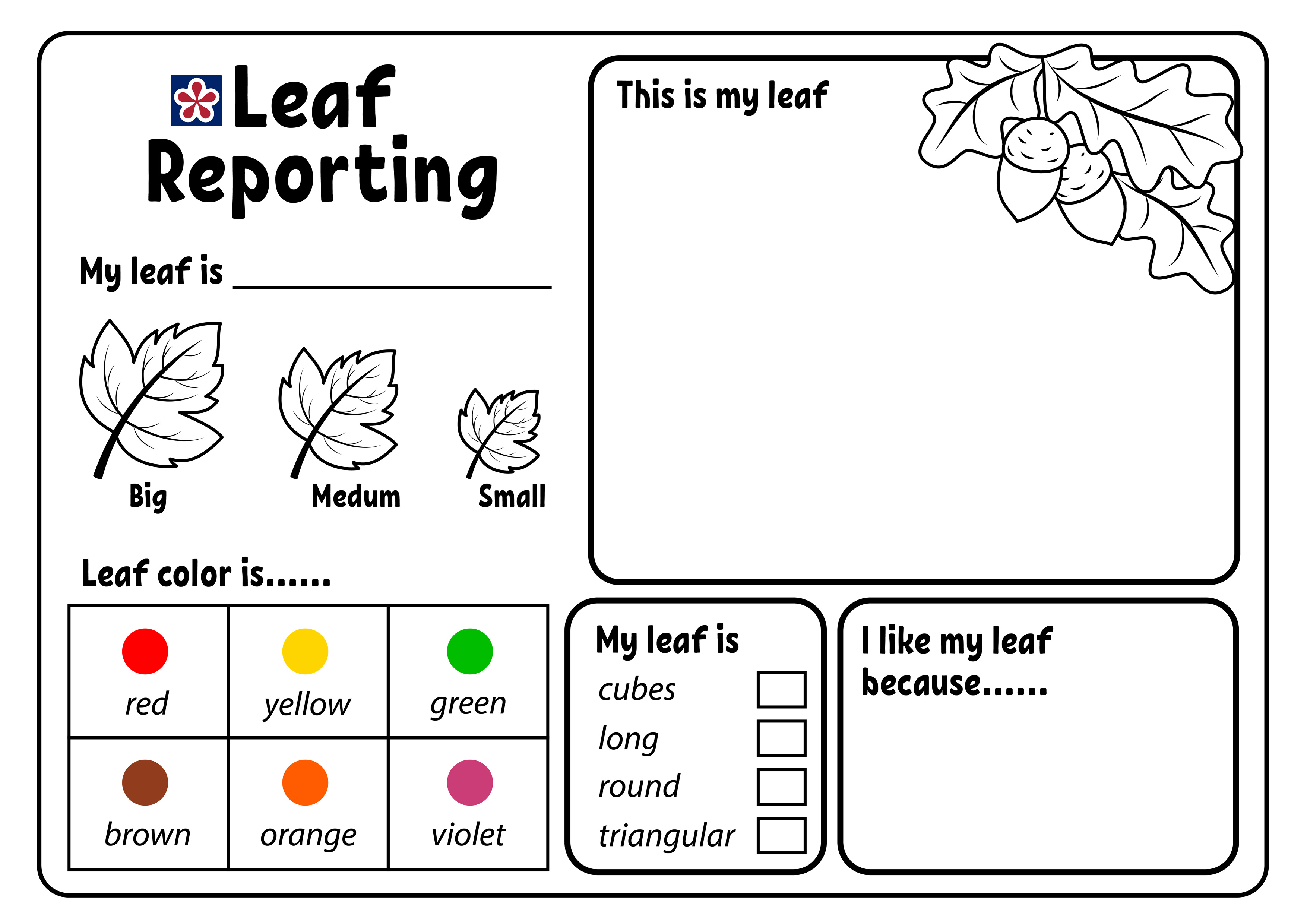 My Leaf Report Printable
