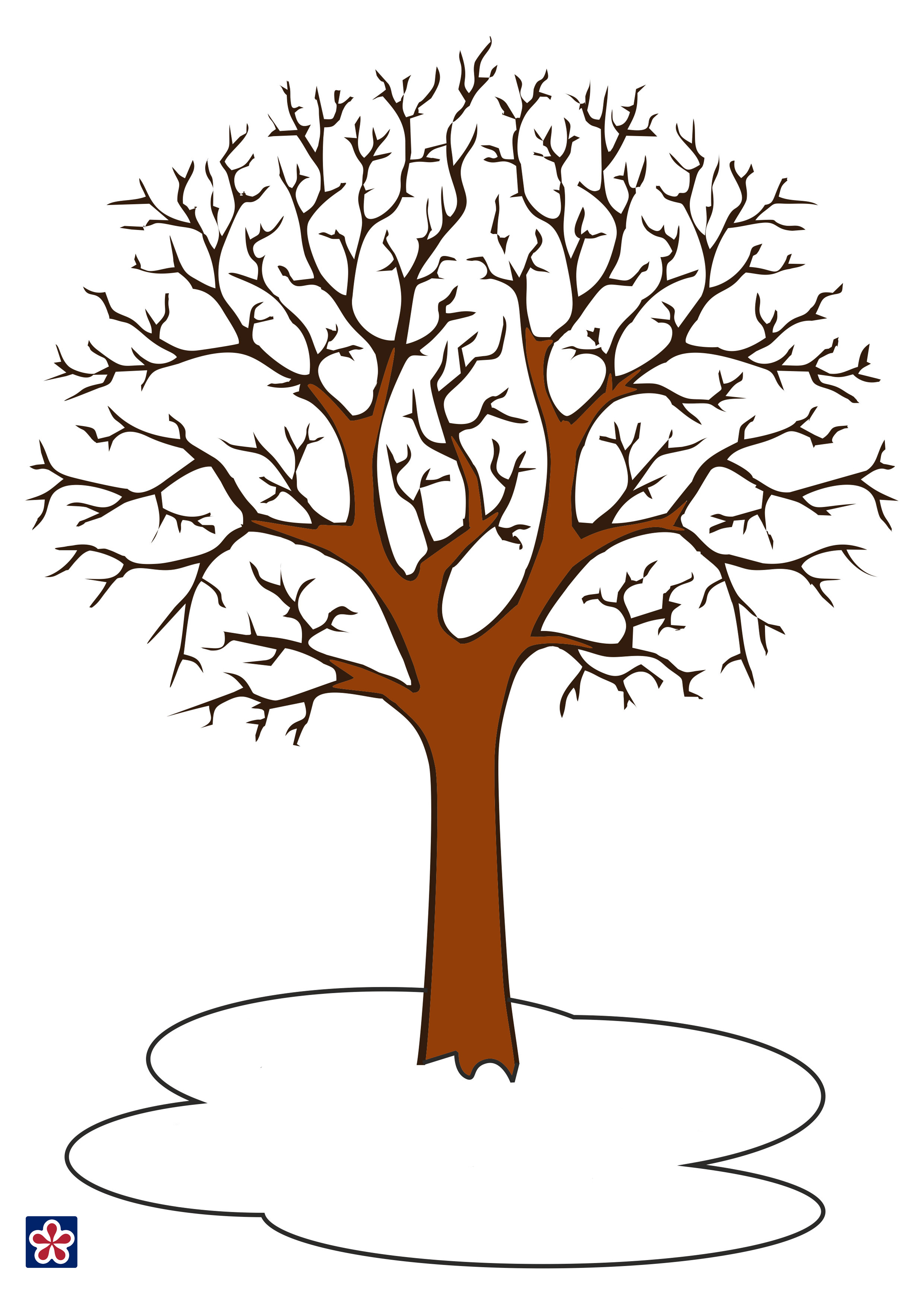 Printable Tree Template With Leaves Printable Templates