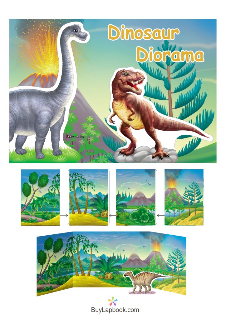 Dinosaurs Diorama Craft Project. TeachersMag.com