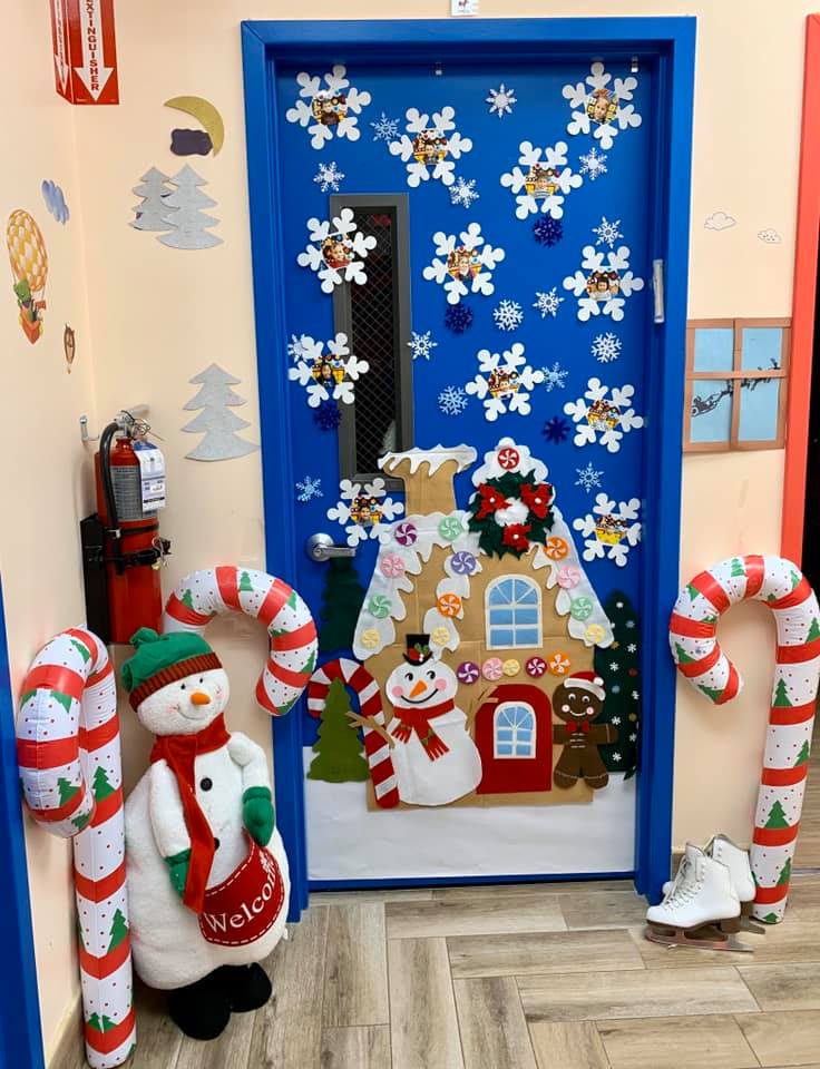 santa claus classroom door decoration