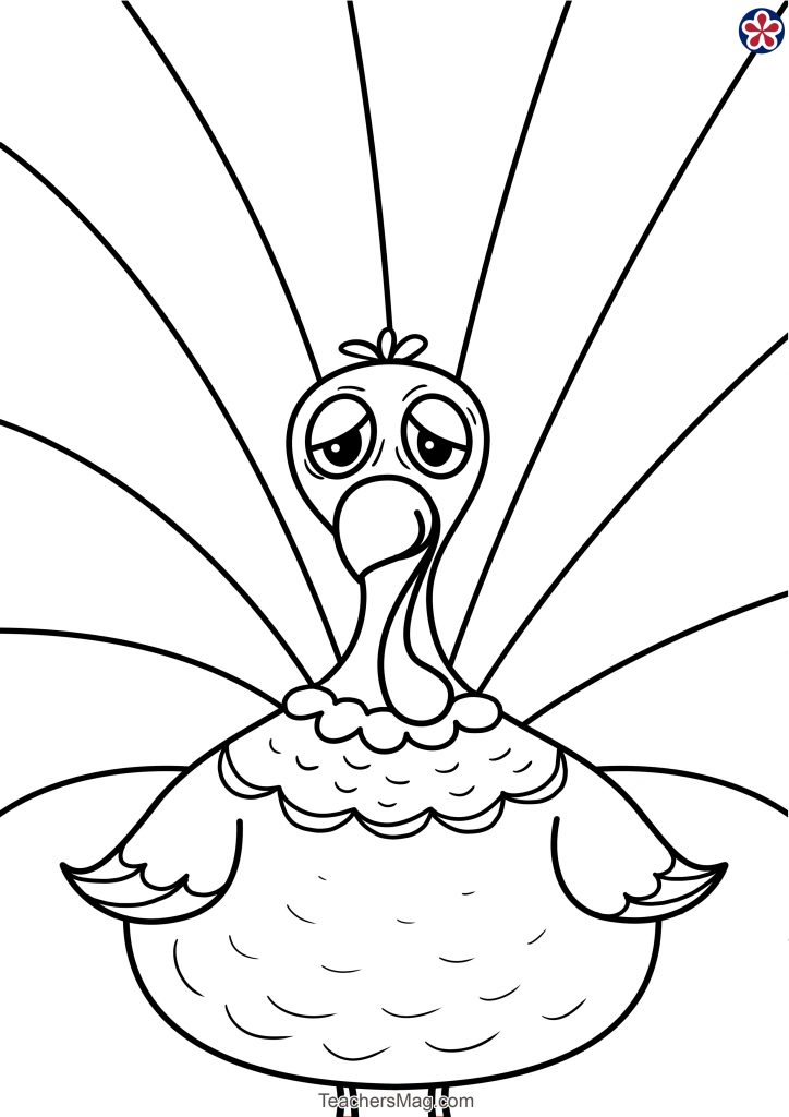 Free Printable Turkey-Themed Coloring Activities for Preschoolers