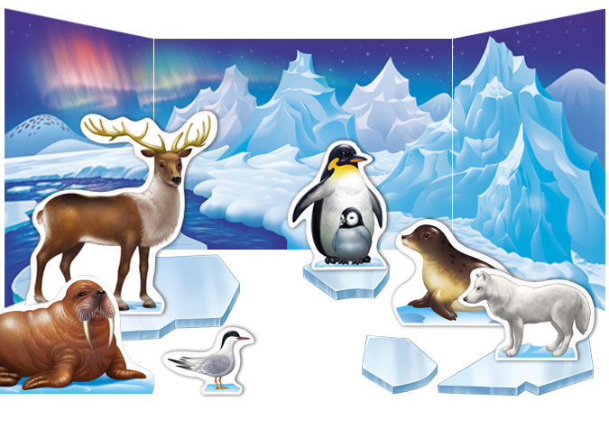 Polar Animal Habitat Diorama Activity. Part 1. Background