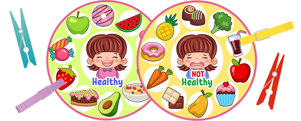 unhealthy foods vs healthy foods