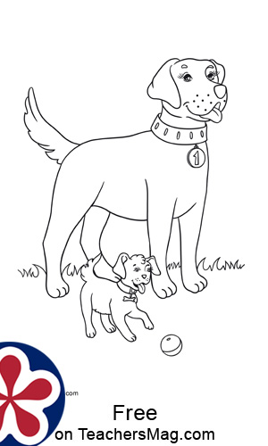 farm dog coloring pages