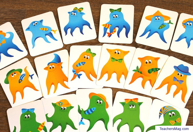 Free Printable Funny Octopuses Board Game for Kids