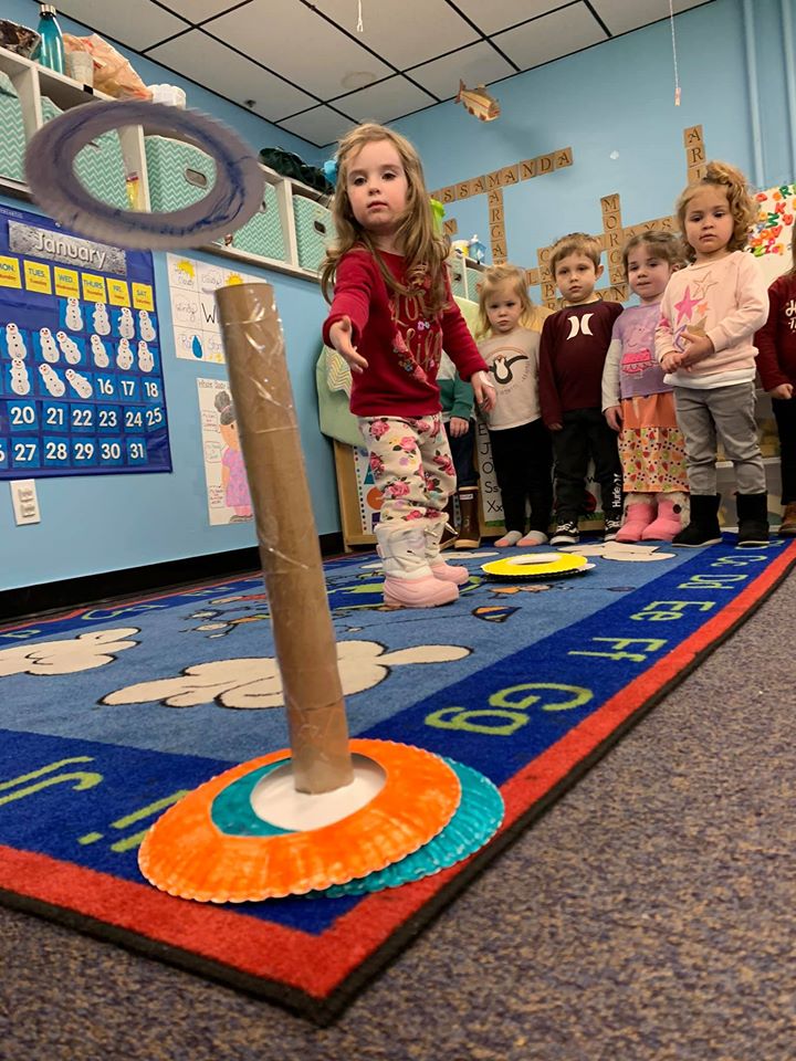 Paper Plate Ring Toss Game for Preschoolers