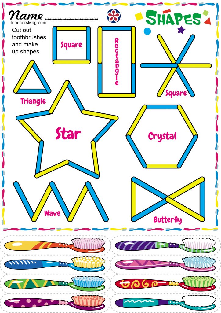 Teeth-Themed Worksheets for Preschool and Kindergarten. TeachersMag.com