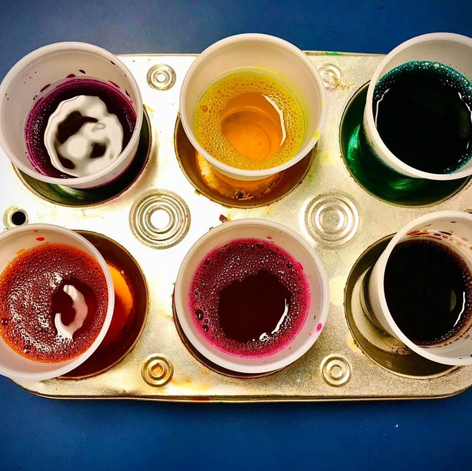How the Art Activity to Make Watercolor Paintings Was Done