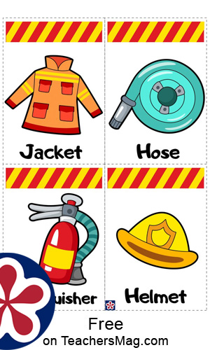 Fire Station Dramatic Play-Related Free Printables