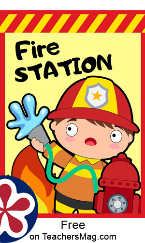 Free Printables For Fire Station-Themed Dramatic Play