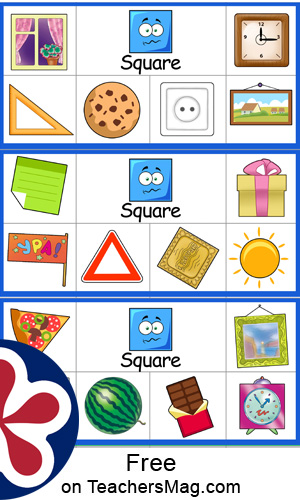 square shaped objects for kids