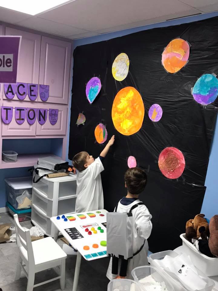 Space Week and Space Station Dramatic Play for Preschoolers