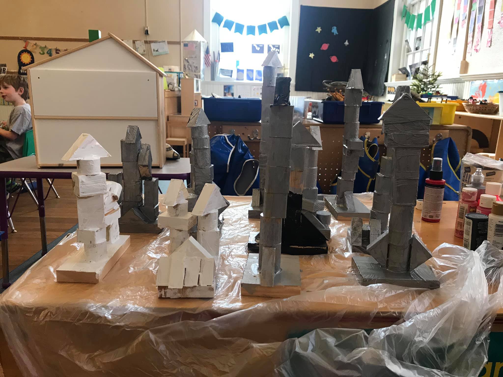 Scrap Wood Painting and Decorating Activity for Preschoolers