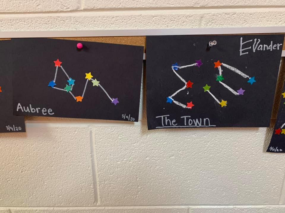 Crayon Constellation Drawing Activity for Preschool Students