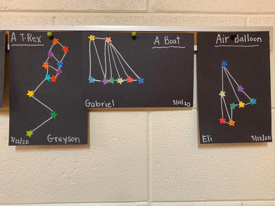 Crayon Constellation Drawing Activity for Preschool Students