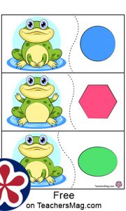 Frog-Themed Shape and Counting Activity Worksheets | TeachersMag.com
