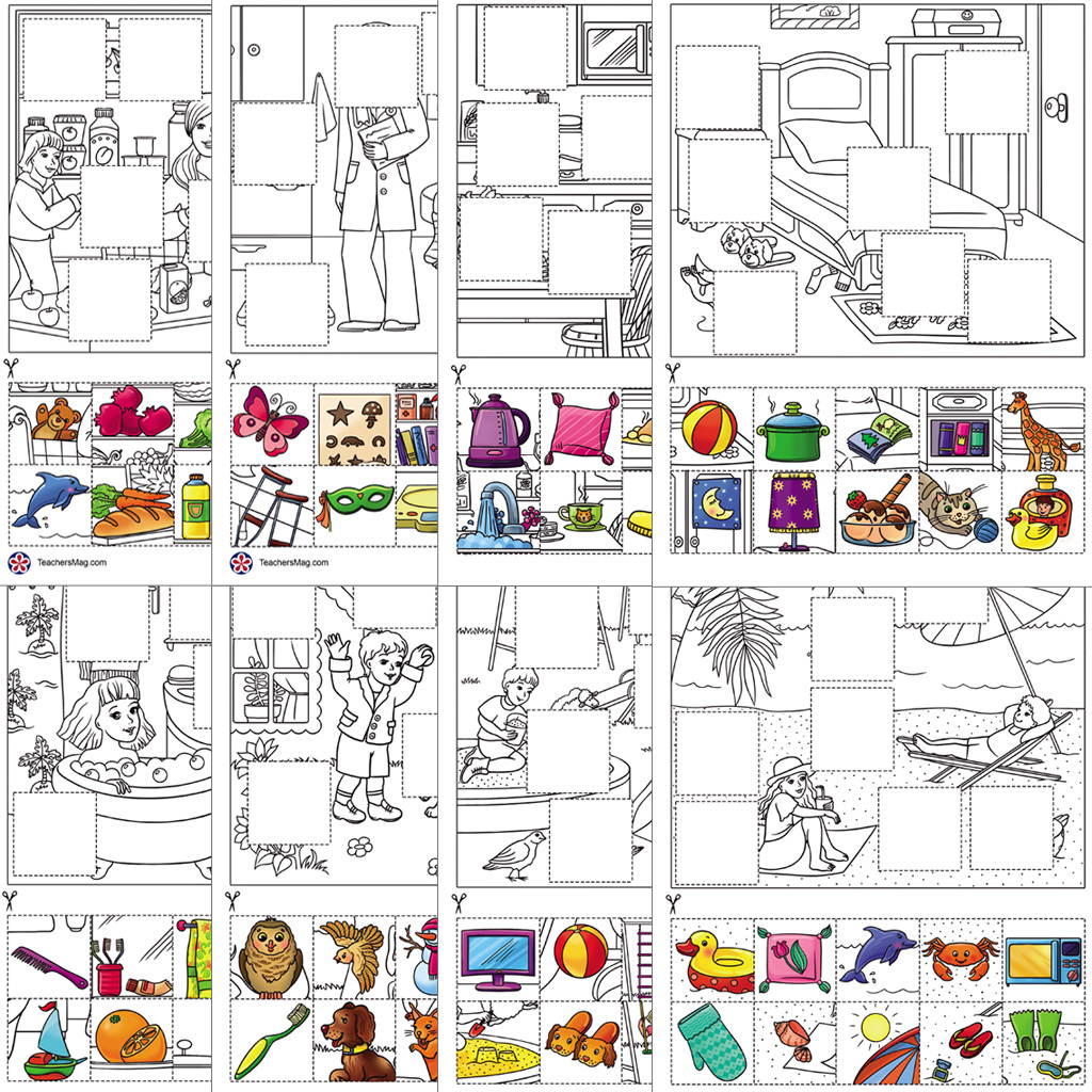 Free Printable Image Search and Placement Activity for Young Students