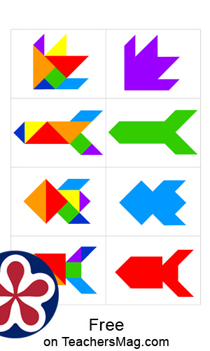 Tangram Puzzles for Kids. 
