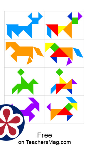 Tangram Puzzles for Kids. 