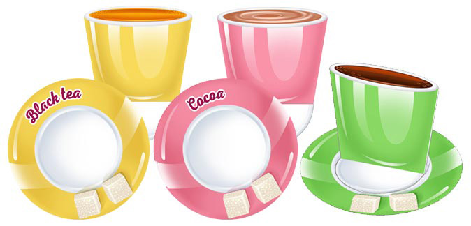 Paper Cup Cut-Outs for Cafe Role-Playing