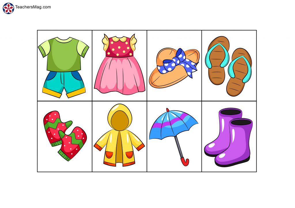 Dress For the Weather Activity for Children 2 | TeachersMag.com