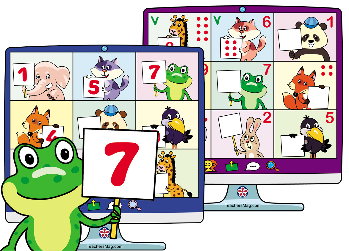 ZoomThemed Worksheet About Numbers for Children