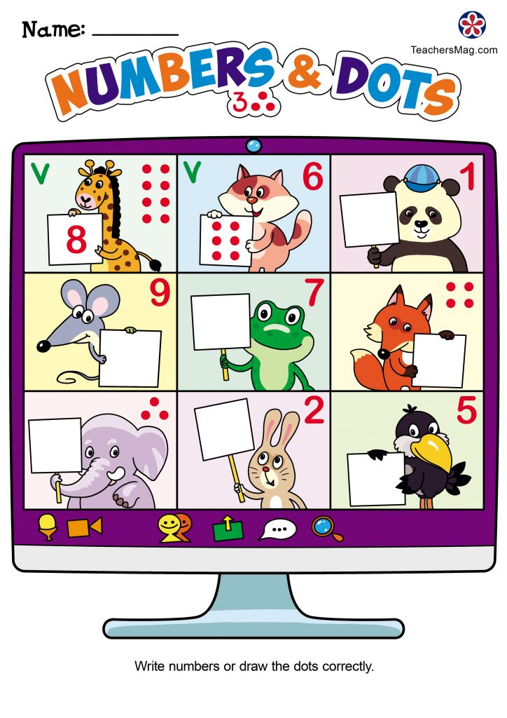 zoomthemedworksheetaboutnumbersforchildren2.