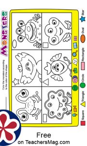 Zoom-Themed Worksheets for Preschoolers | TeachersMag.com