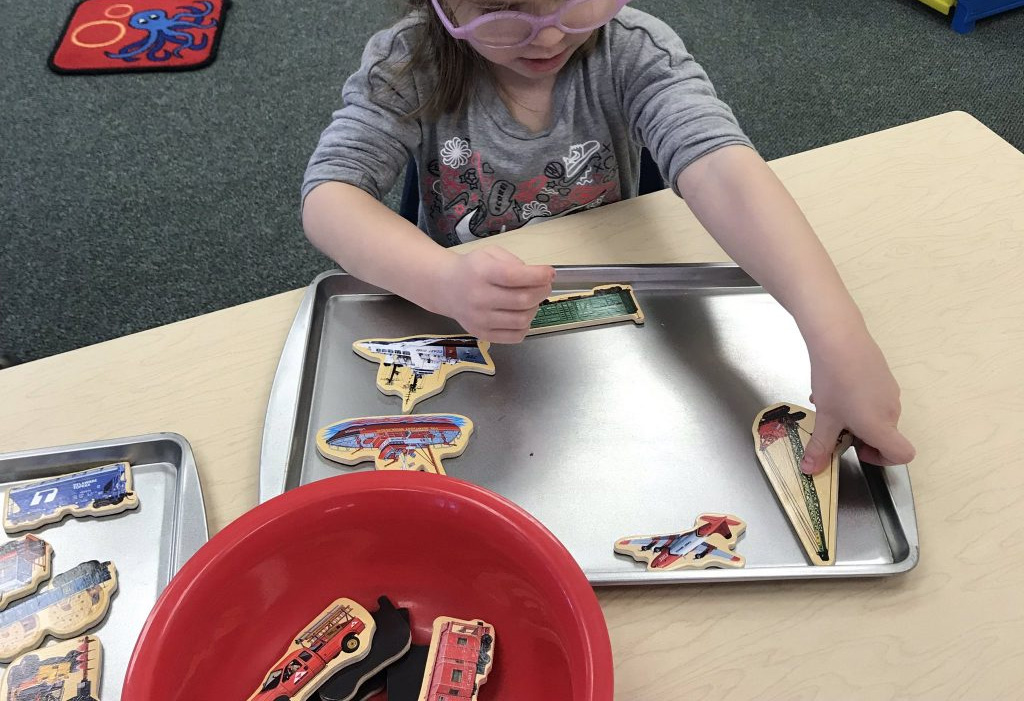 Transportation Magnet Board Activity for Kids