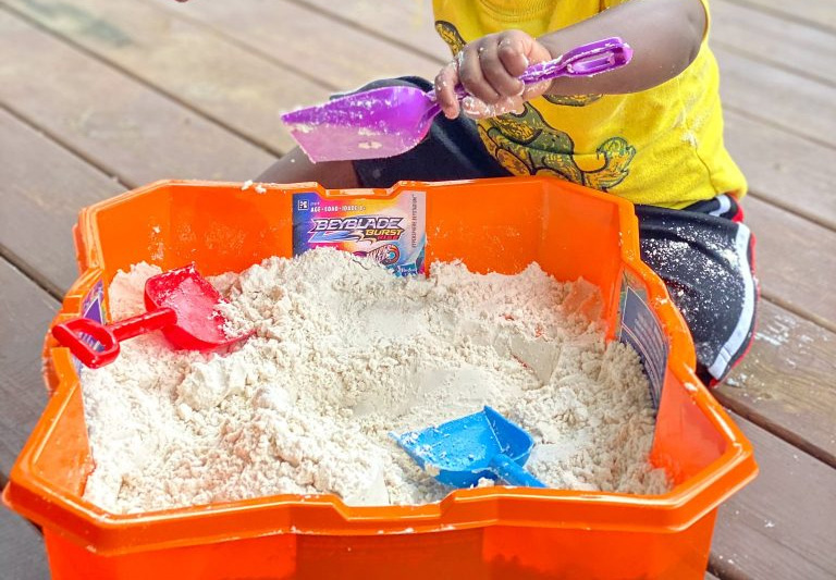 Moon Sand: A Sensory Experiment in Absorption