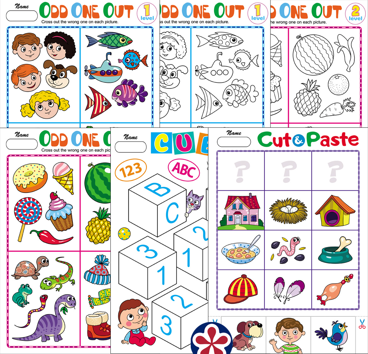 Kindergarten-Level Worksheets to Use for Distance Learning