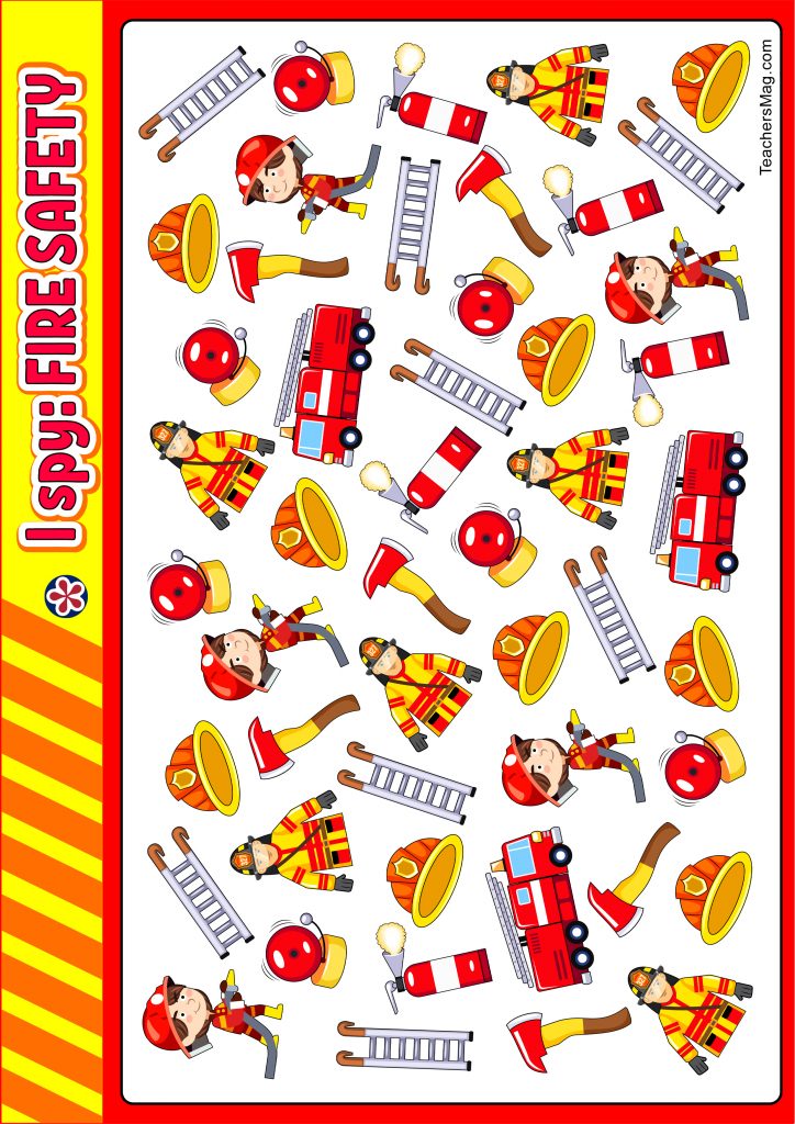 Fire Safety-Focused Worksheets for Kids-2. TeachersMag.com