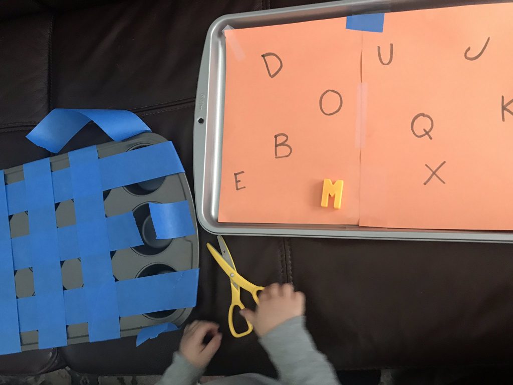 Letter-Matching Magnet Activity for Preschool Students