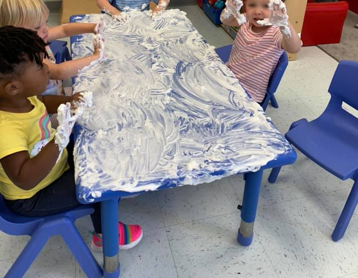 Shaving Cream Shape Drawing for Toddlers