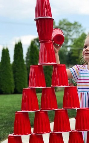 Simple Stacking Cups Activity for Toddlers - Hands On As We Grow®