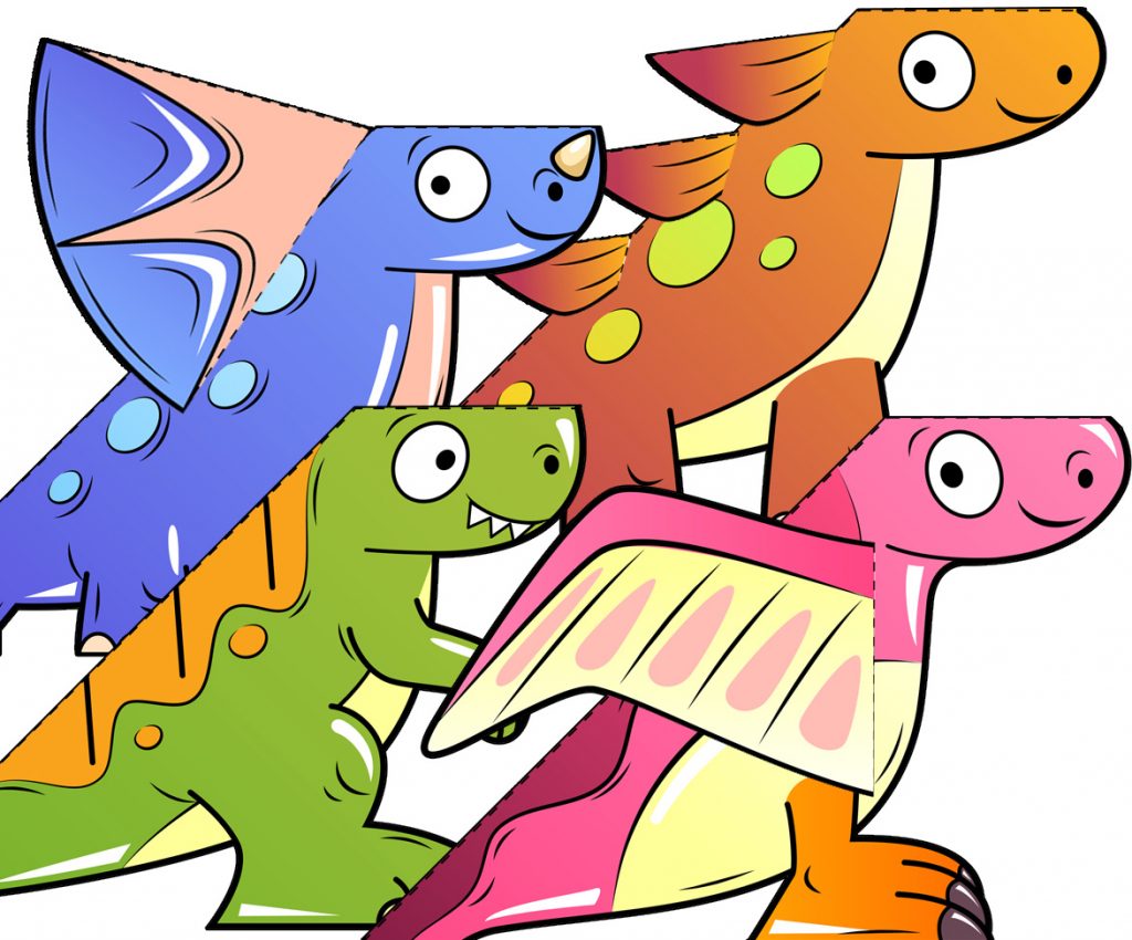 Printable Dino Paper Templates for Kids