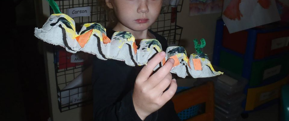 Egg Carton Caterpillar Activity