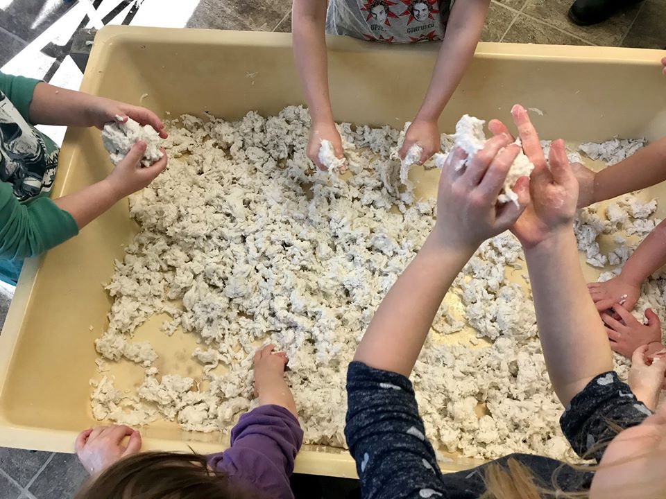 Making, "Clean Mud," With Preschoolers