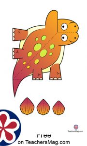 Printable Dino Paper Templates for Kids | TeachersMag.com