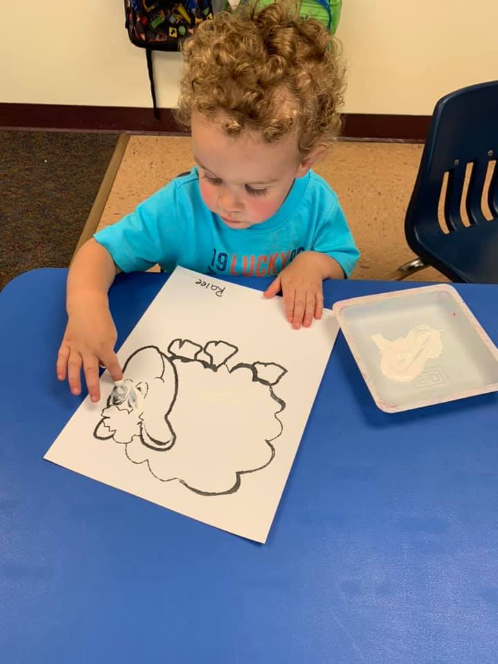 Sheep Finger Painting for Kids