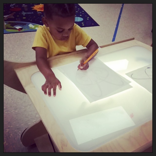 Light Table Tracing Fun for Kids.