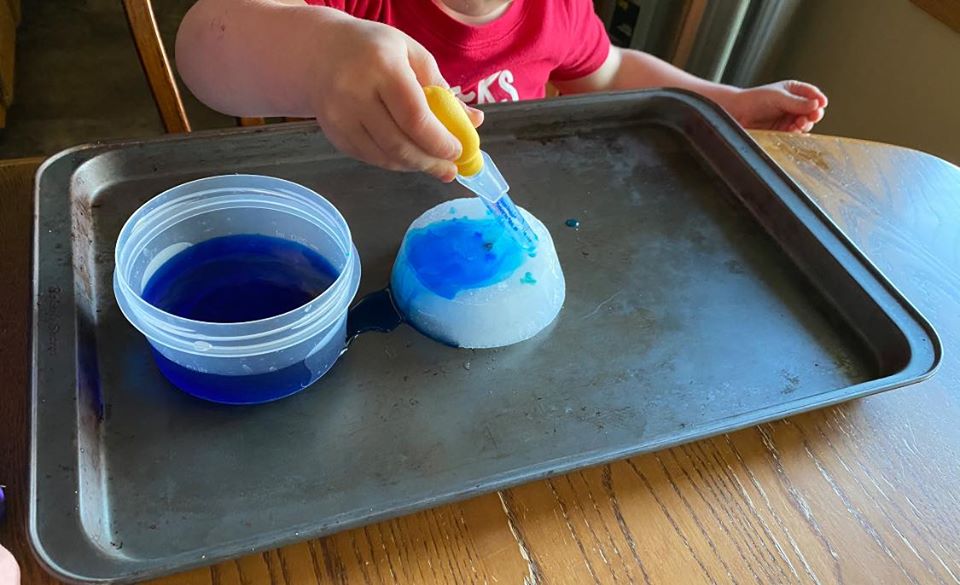 Colorful Ice Melting Activity for Kids