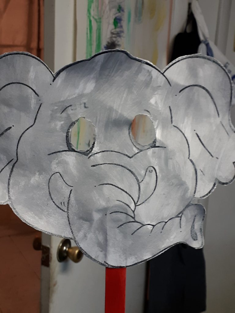 elephant mask (preschool and kindergarten)